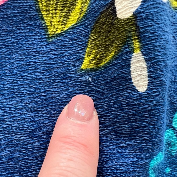 Vintage Ui Maikai Hawaiian Muu Muu dress made in Hawaii Blue & Pink Floral sz 10 - Picture 9 of 9